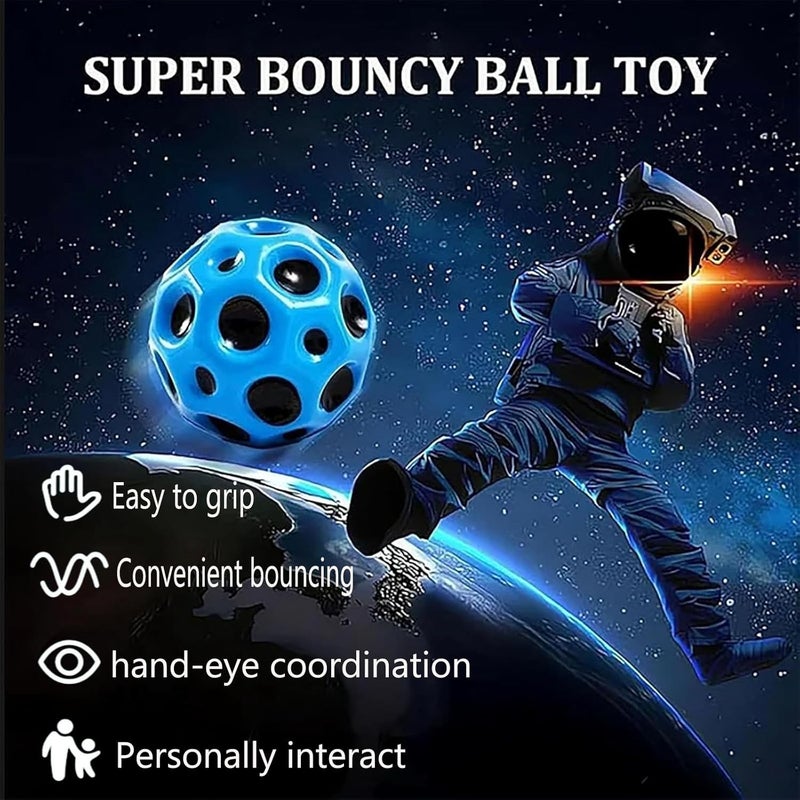 BBLING 7cm-Super Moon Bouncing Ball, Children's Super hot Moon Shape, Extremely high Bouncing Ball, Improves Hand Eye Coordination, Easy to Grasp and Capture, can be Played Indoors or Outdoors - Image 5